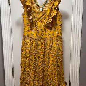 Matilda Jane Yellow Floral Midi Dress